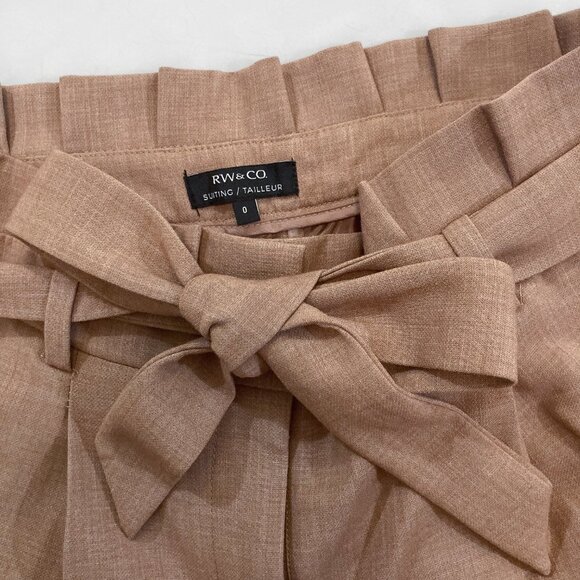 RW&CO Pleated Front High Rise Tapered Leg Belted Pants - Picture 4 of 5